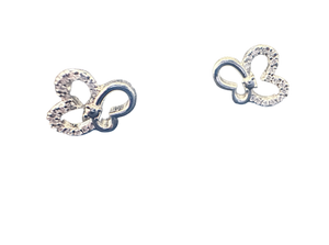 Heart Shape 92.5 Silver Tops  With Lab Grown Diamonds