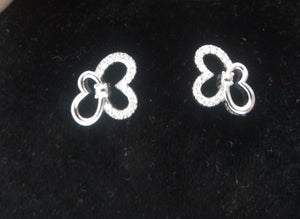 Heart Shape 92.5 Silver Tops  With Lab Grown Diamonds