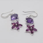 Load image into Gallery viewer, Beautiful Amethyst Earrings Silver Earrings
