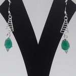 Load image into Gallery viewer, Onyx Christmas Earrings
