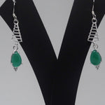 Load image into Gallery viewer, Onyx Christmas Earrings
