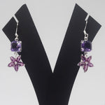 Load image into Gallery viewer, Beautiful Amethyst Earrings Silver Earrings
