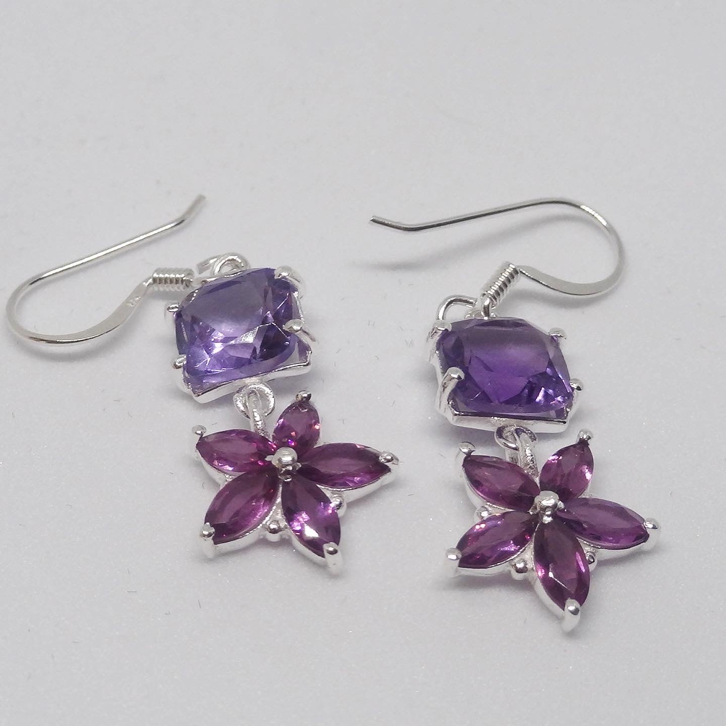 Beautiful Amethyst Earrings Silver Earrings