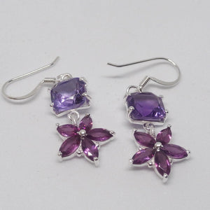 Beautiful Amethyst Earrings Silver Earrings