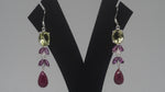 Load image into Gallery viewer, Fancy Multi Color Drops Earring
