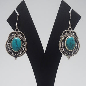 The Evergreen Oxidised Silver Earring