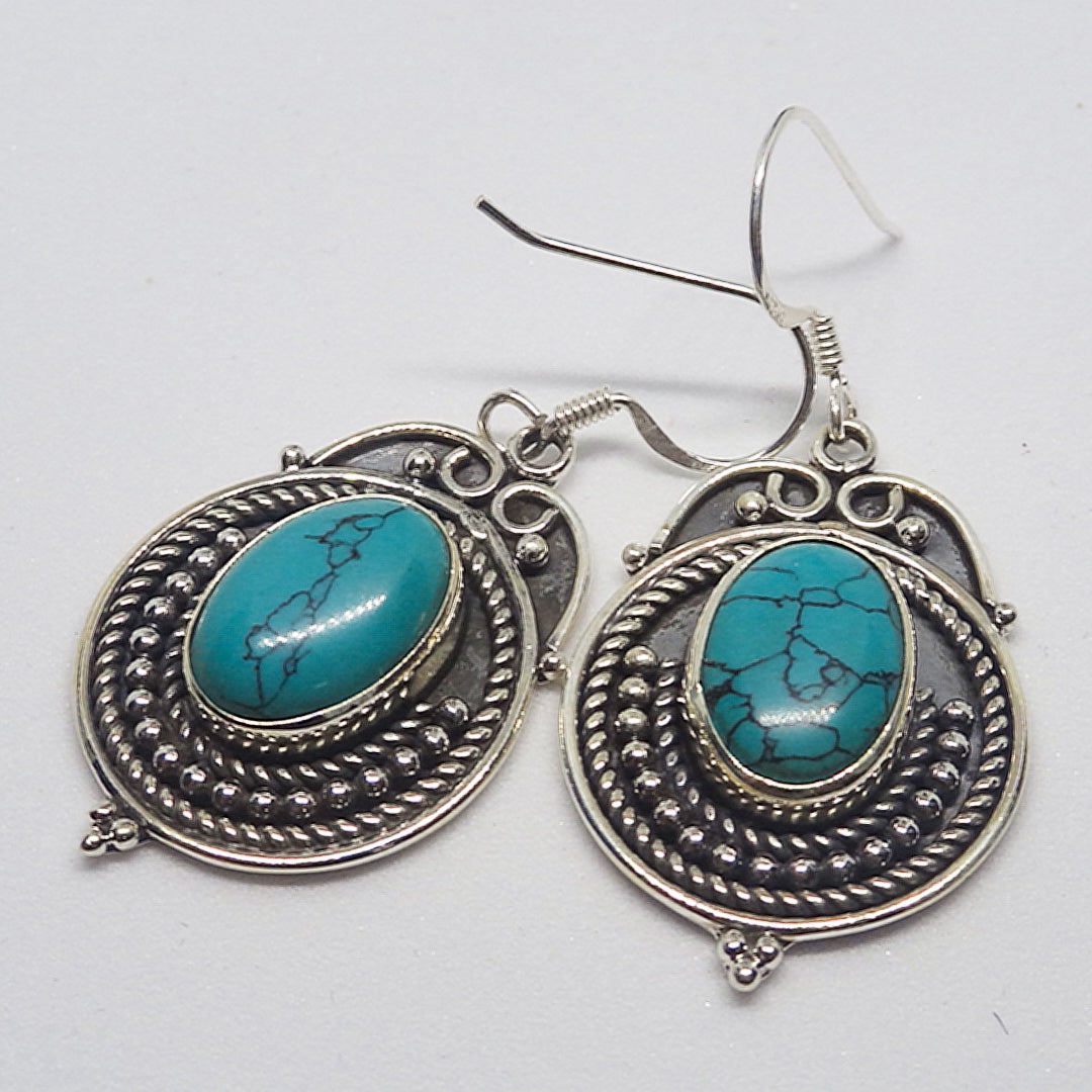 The Evergreen Oxidised Silver Earring